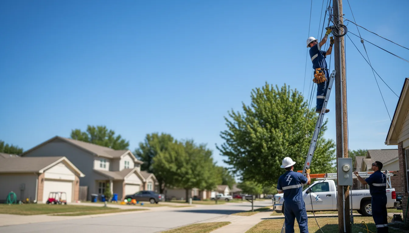 Residential electrician providing installation services in Holland, OH